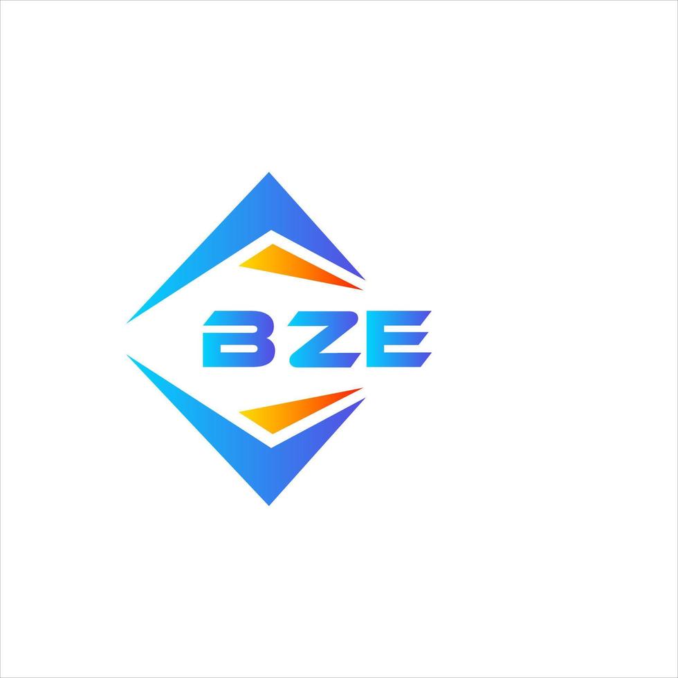 bzè astratto tecnologia logo design su bianca sfondo. bzè creativo iniziali lettera logo concetto. vettore