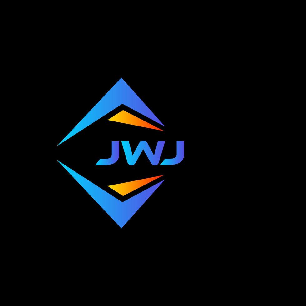 jwj astratto tecnologia logo design su nero sfondo. jwj creativo iniziali lettera logo concetto. vettore