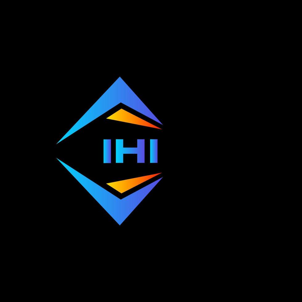 ihi astratto tecnologia logo design su bianca sfondo. ihi creativo iniziali lettera logo concetto. vettore