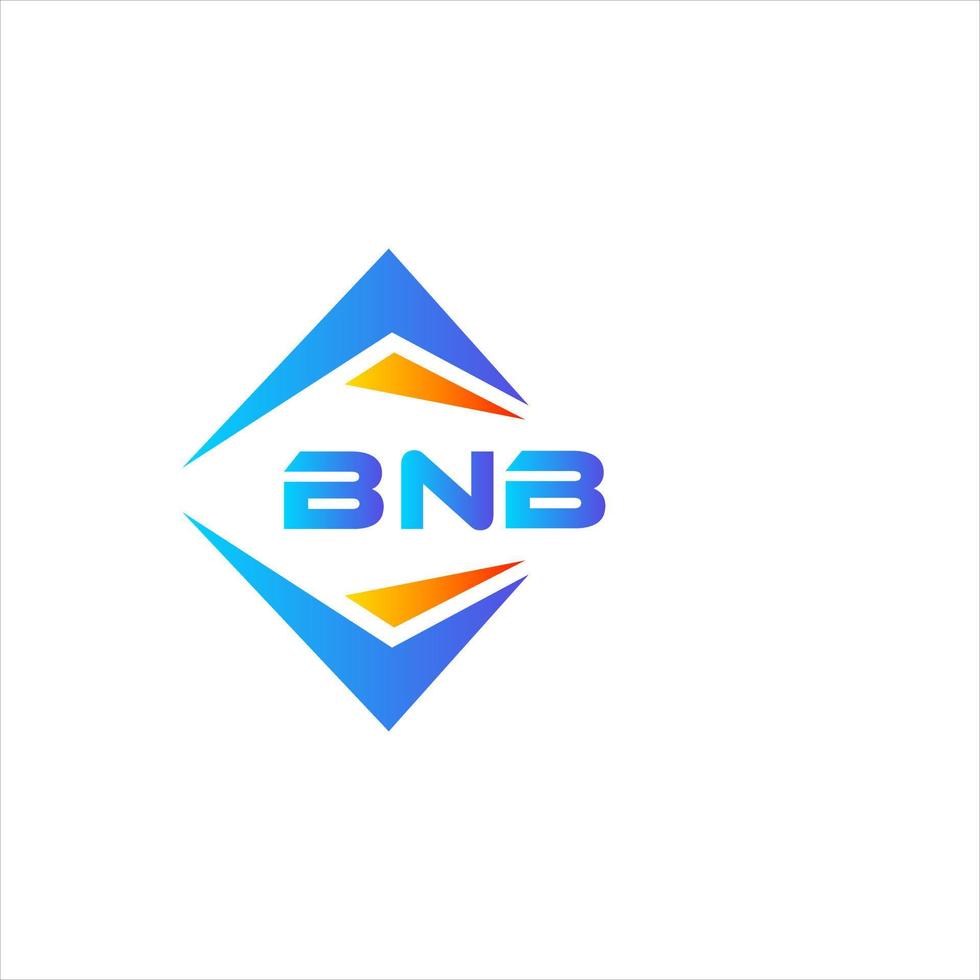 bnb astratto tecnologia logo design su bianca sfondo. bnb creativo iniziali lettera logo concetto. vettore