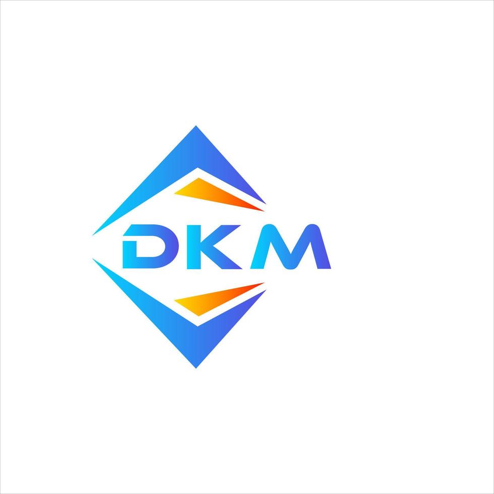 dkm astratto tecnologia logo design su bianca sfondo. dkm creativo iniziali lettera logo concetto. vettore