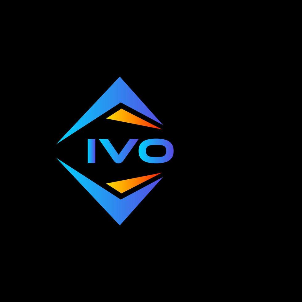 ivo astratto tecnologia logo design su bianca sfondo. ivo creativo iniziali lettera logo concetto. vettore