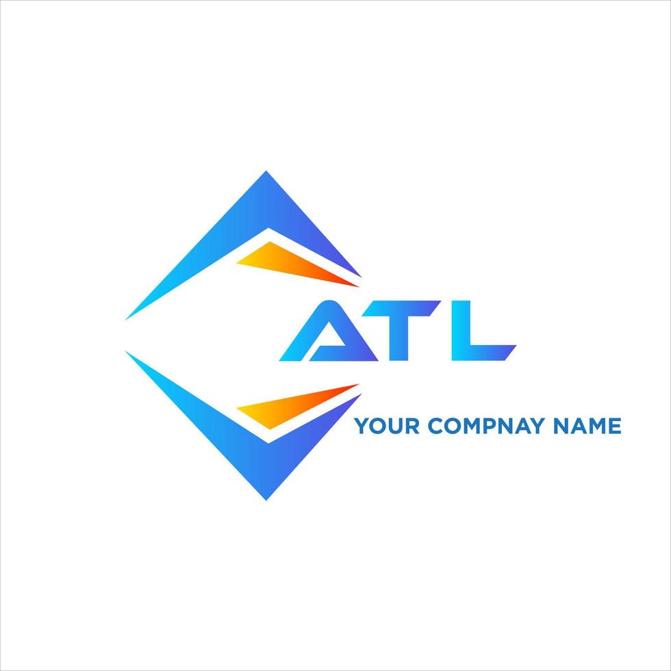 atl astratto tecnologia logo design su bianca sfondo. atl creativo iniziali lettera logo concetto. vettore