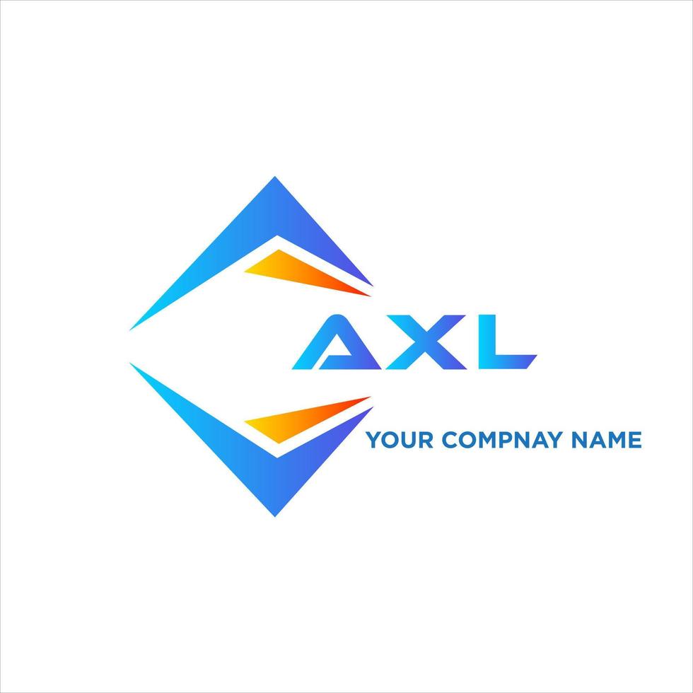 axl astratto tecnologia logo design su bianca sfondo. axl creativo iniziali lettera logo concetto. vettore