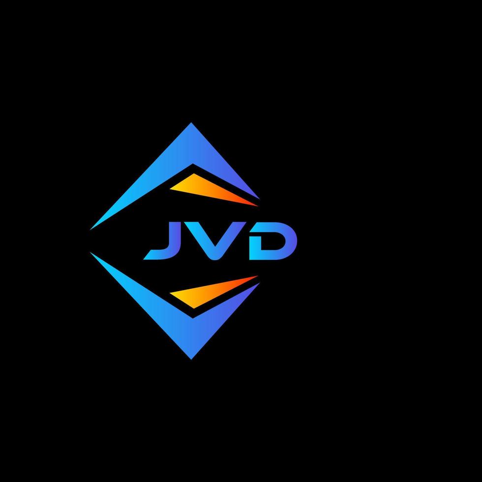 jvd astratto tecnologia logo design su nero sfondo. jvd creativo iniziali lettera logo concetto. vettore