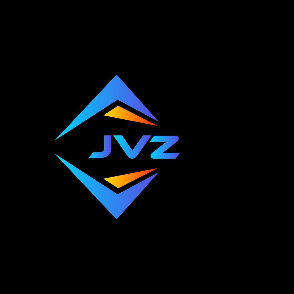 jvz astratto tecnologia logo design su nero sfondo. jvz creativo iniziali lettera logo concetto. vettore