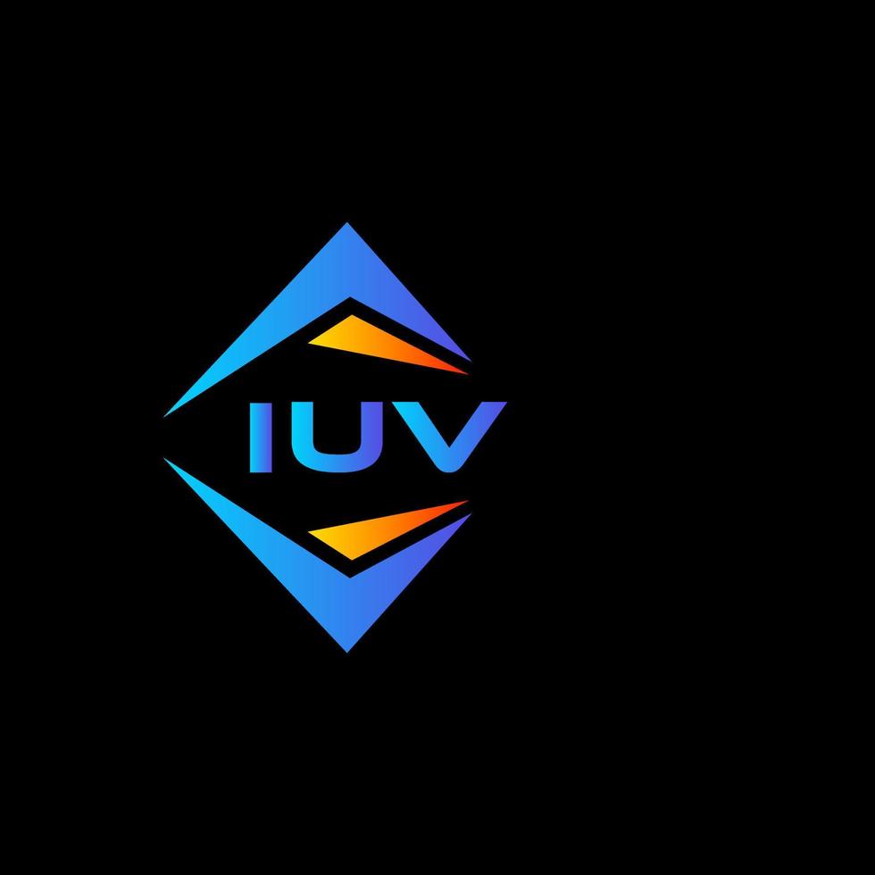 iuv astratto tecnologia logo design su bianca sfondo. iuv creativo iniziali lettera logo concetto. vettore