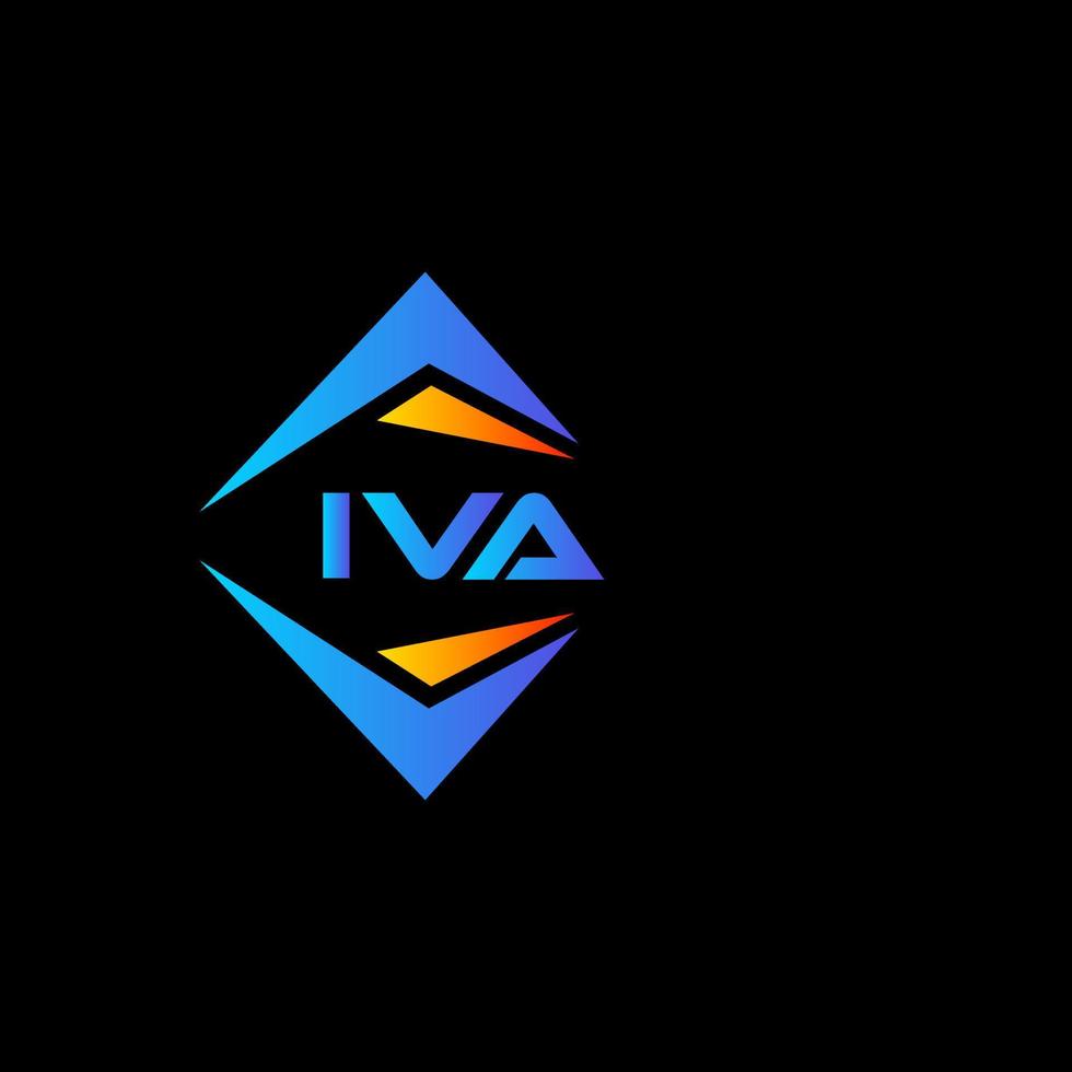 iva astratto tecnologia logo design su bianca sfondo. iva creativo iniziali lettera logo concetto. vettore