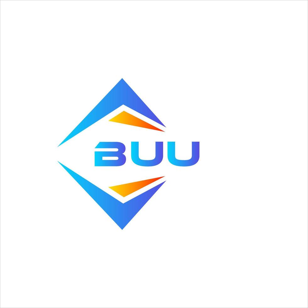 bu astratto tecnologia logo design su bianca sfondo. bu creativo iniziali lettera logo concetto. vettore