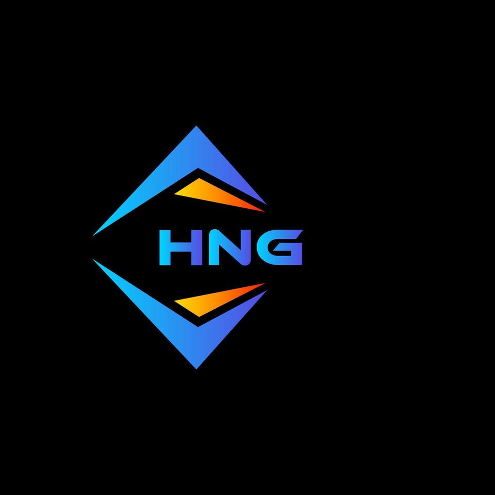 hng astratto tecnologia logo design su nero sfondo. hng creativo iniziali lettera logo concetto. vettore