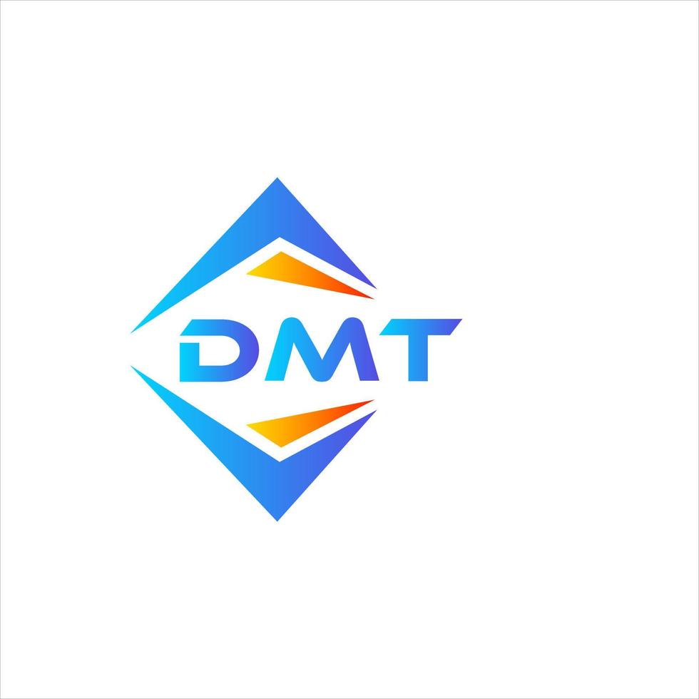 dmt astratto tecnologia logo design su bianca sfondo. dmt creativo iniziali lettera logo concetto. vettore