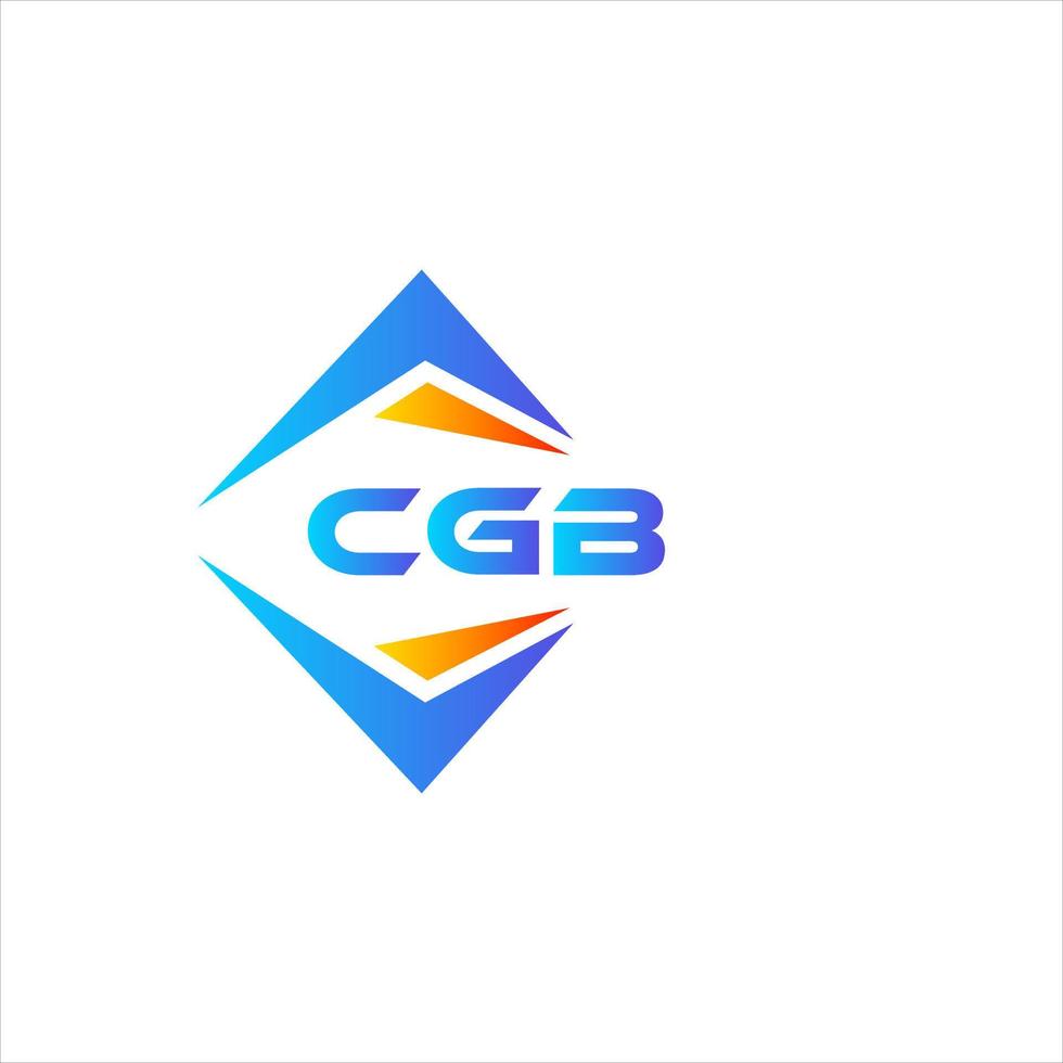 cgb astratto tecnologia logo design su bianca sfondo. cgb creativo iniziali lettera logo concetto. vettore