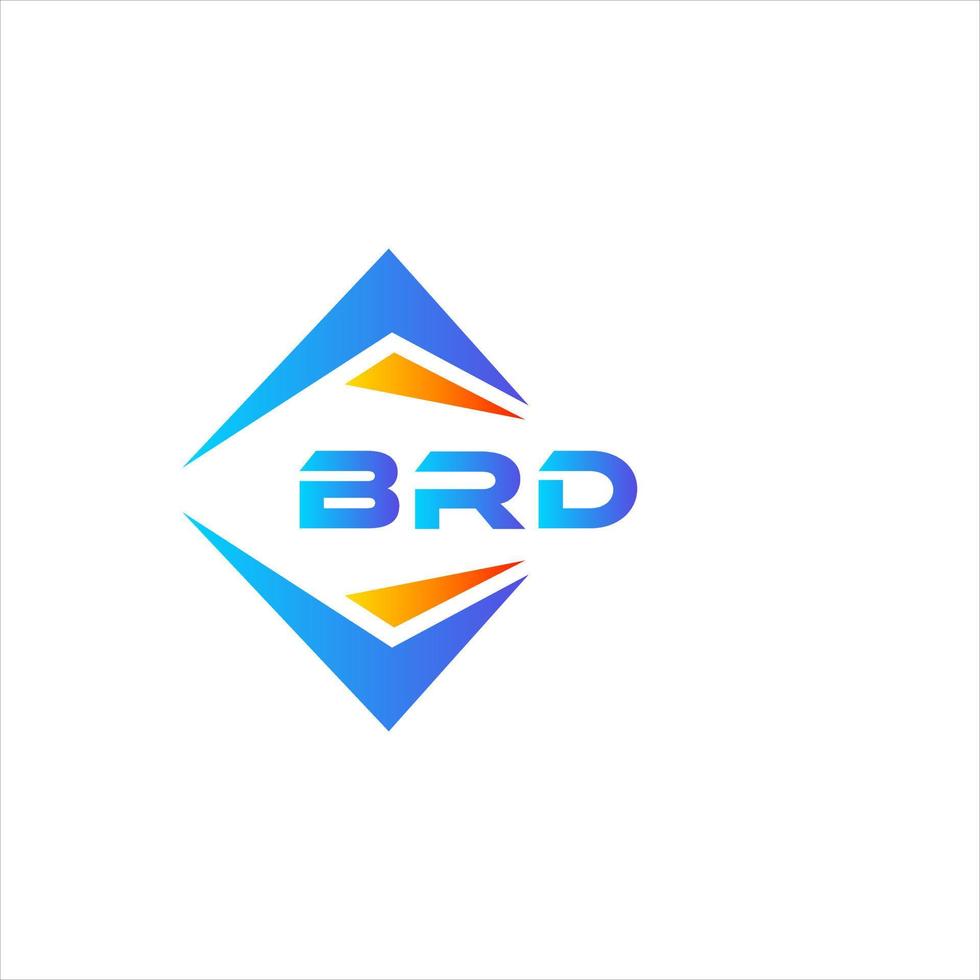 brd astratto tecnologia logo design su bianca sfondo. brd creativo iniziali lettera logo concetto. vettore