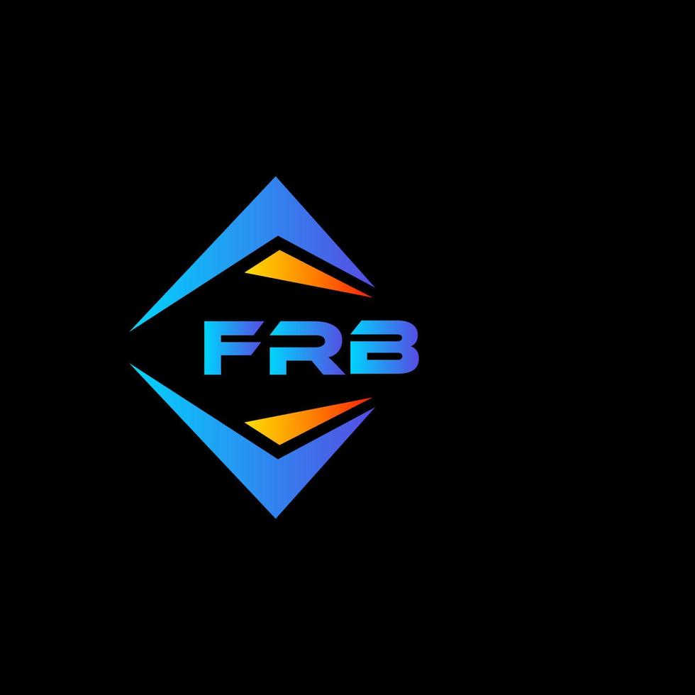 fr astratto tecnologia logo design su nero sfondo. fr creativo iniziali lettera logo concetto. vettore