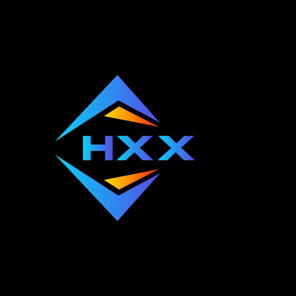 hxx astratto tecnologia logo design su nero sfondo. hxx creativo iniziali lettera logo concetto. vettore