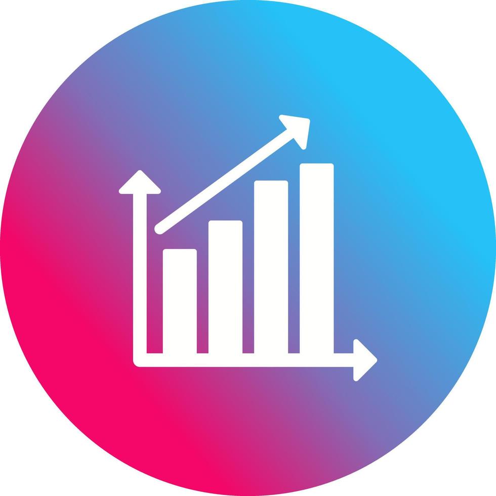 crescente statistica vettore icona