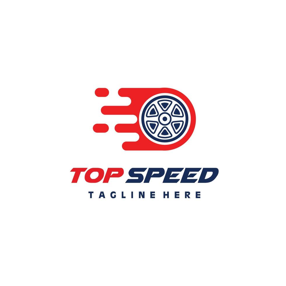 ruota veloce velocità logo grafico design vettore