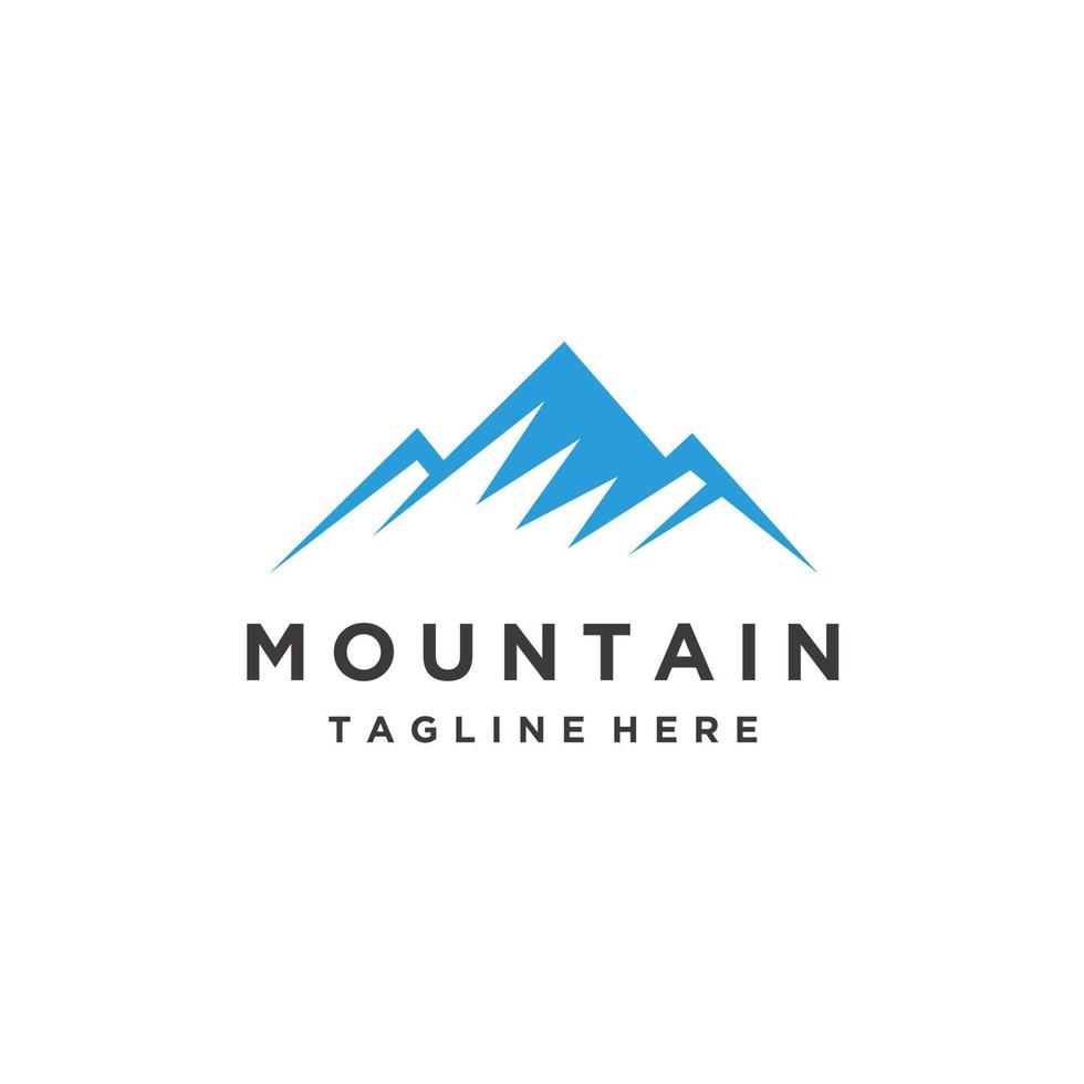 minimalista moderno montagna logo design vettore