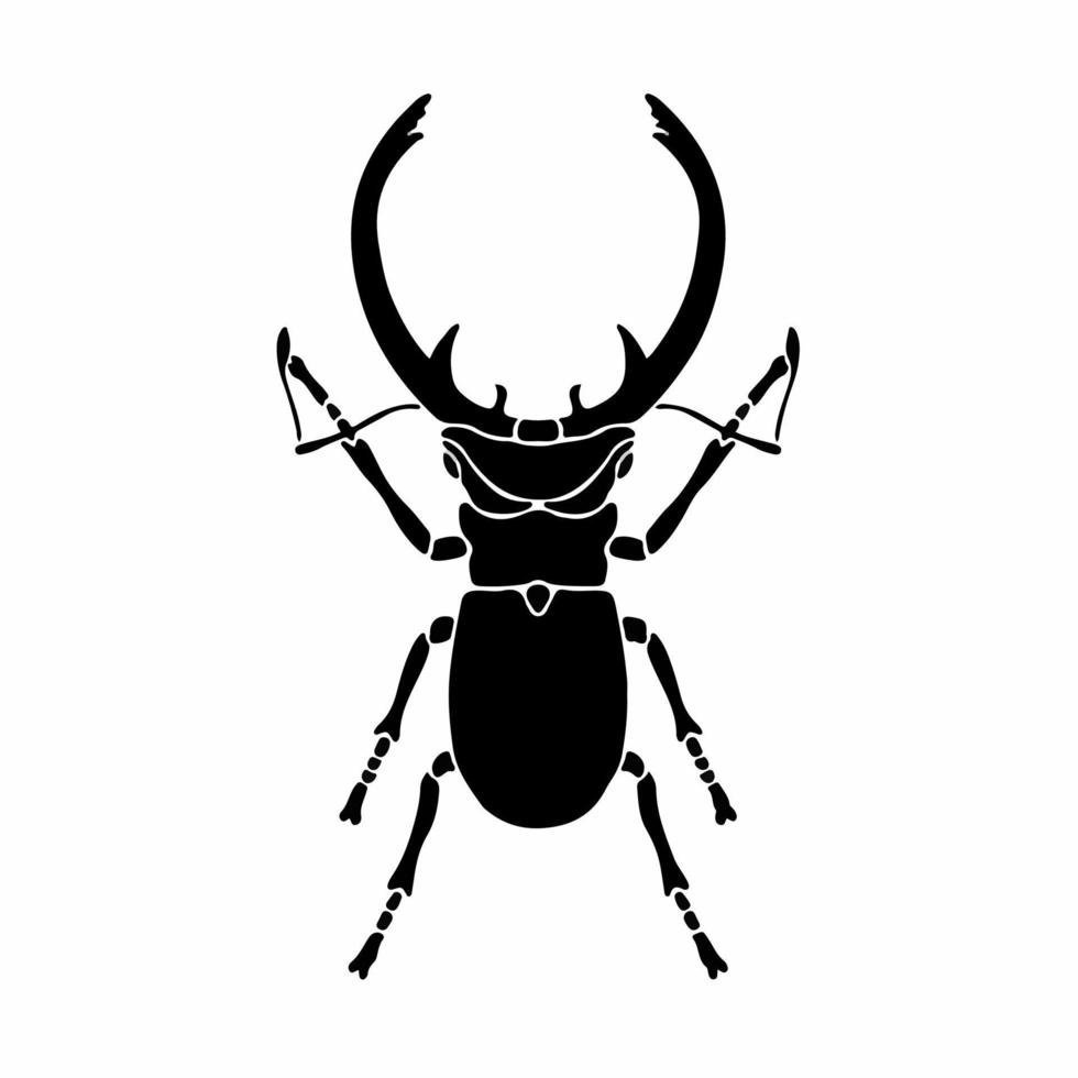 scarafaggio logo simbolo. stampino design. animale tatuaggio vettore illustrazione.