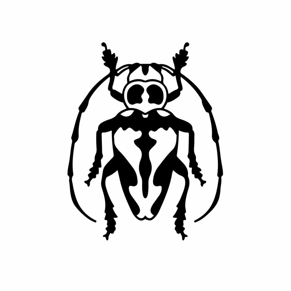 scarafaggio logo simbolo. stampino design. animale tatuaggio vettore illustrazione.