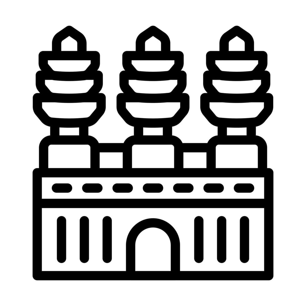 Angkor wat icona design vettore