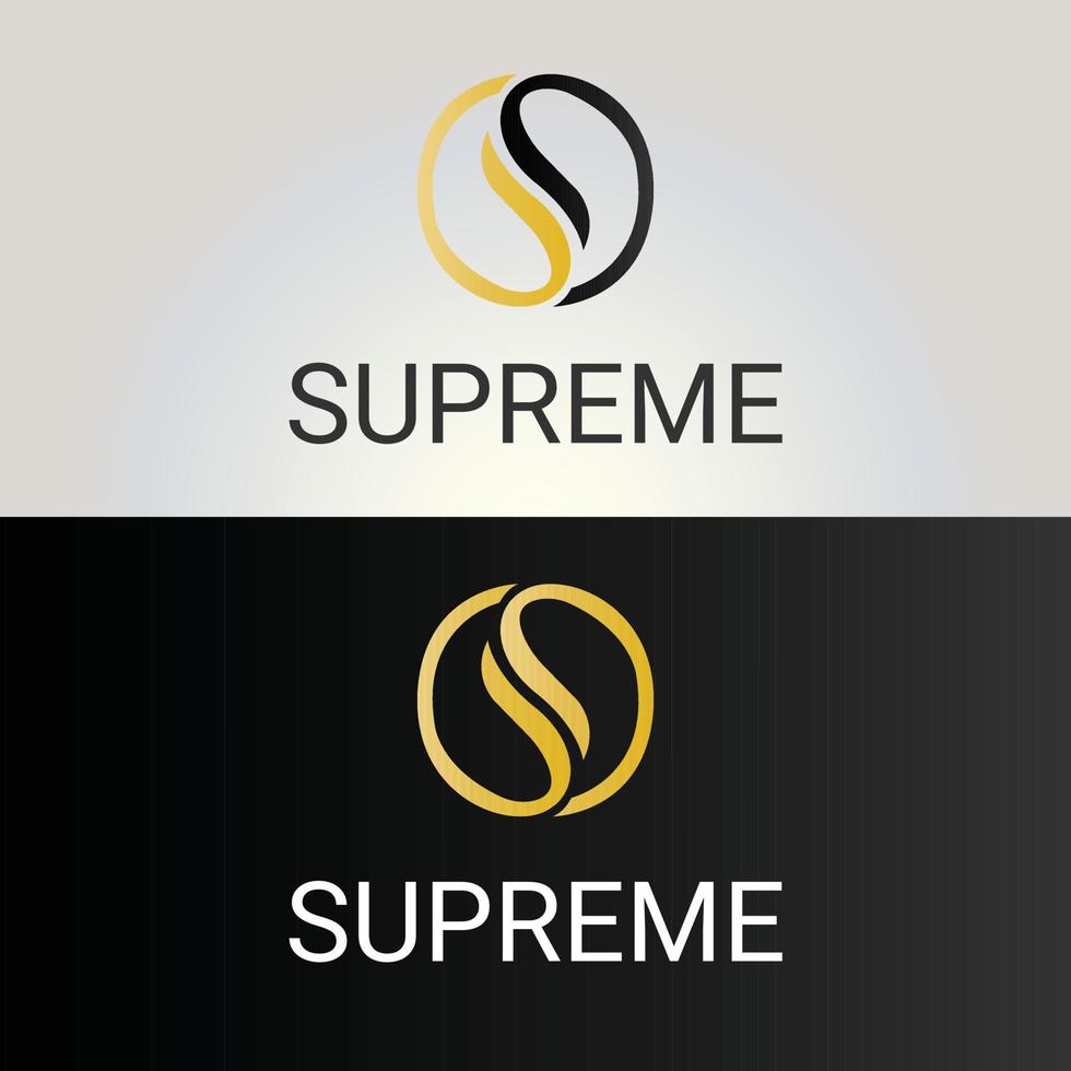 lettera S - supremo logo design vettore