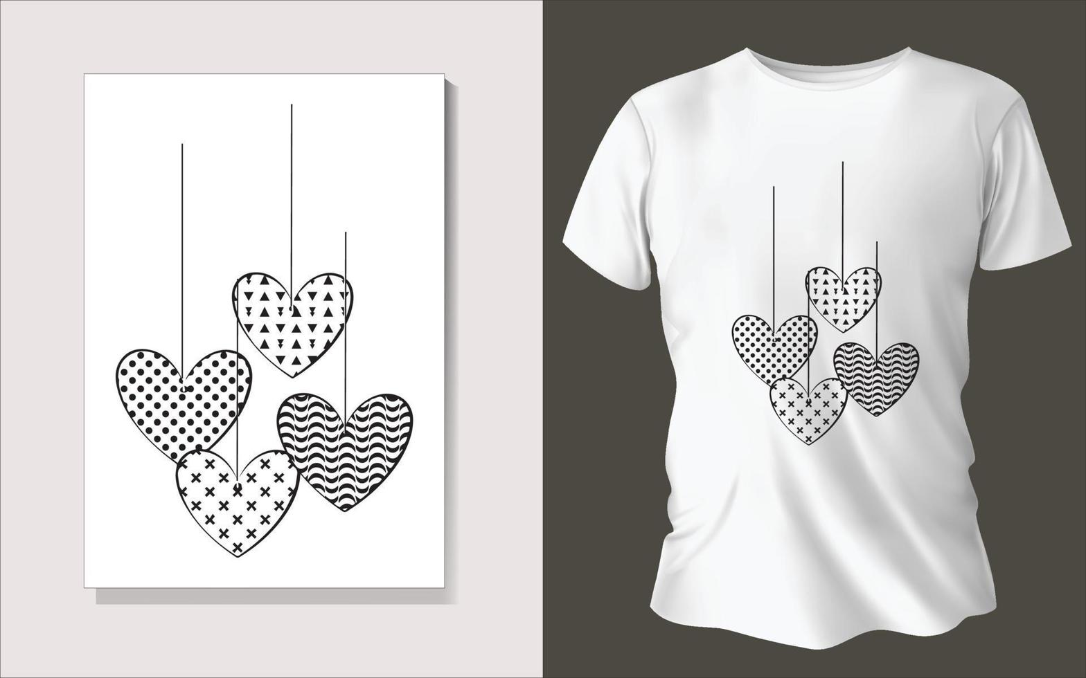 san valentino giorno speciale tee camicia design vettore