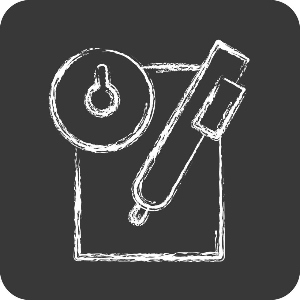 icona quiz. relazionato per formazione scolastica simbolo. gesso stile. semplice design modificabile. semplice illustrazione vettore