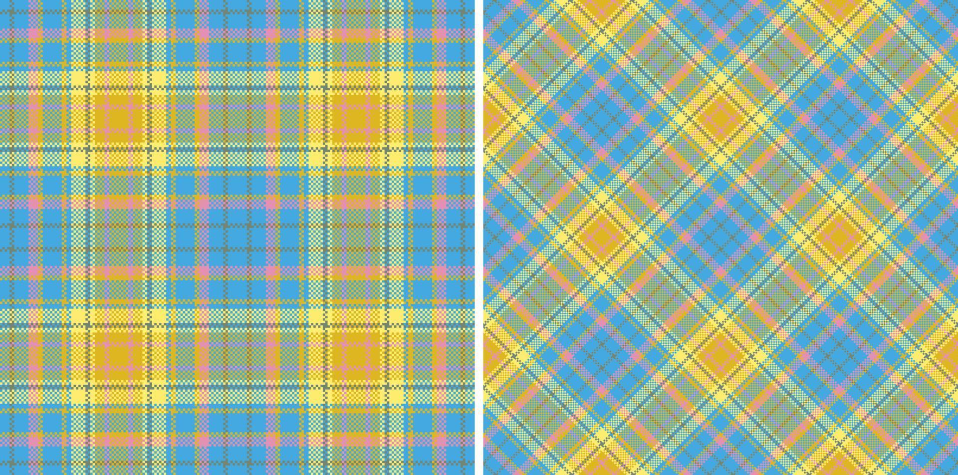 dai un'occhiata vettore struttura. sfondo tessile tartan. senza soluzione di continuità plaid modello tessuto.