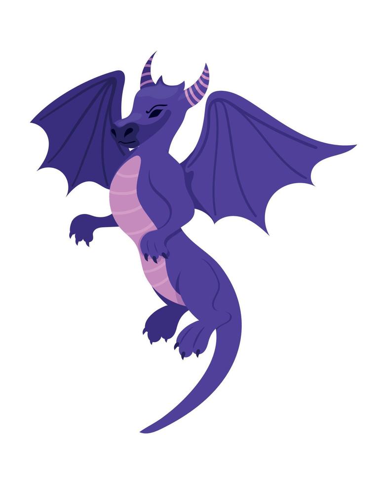 vettore illustrazione di cartone animato draghi