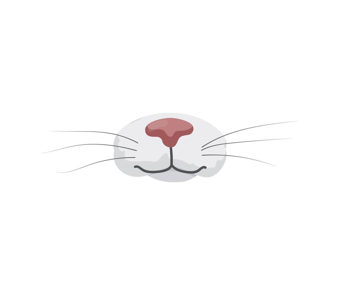 vettore illustrazione di gatto naso