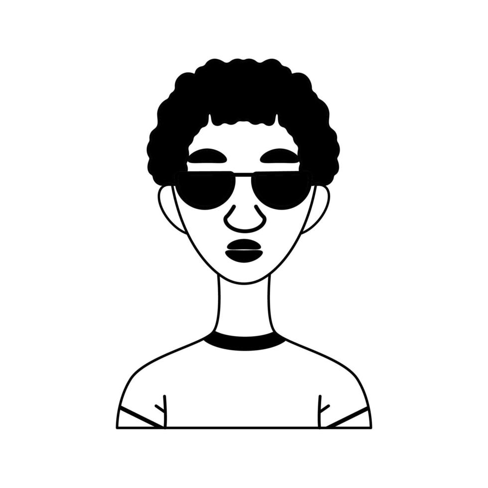 vettore illustrazione di avatar uomo