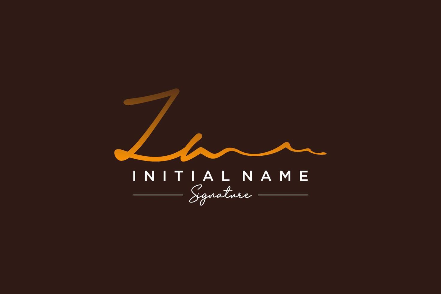 iniziale za firma logo modello vettore. mano disegnato calligrafia lettering vettore illustrazione.