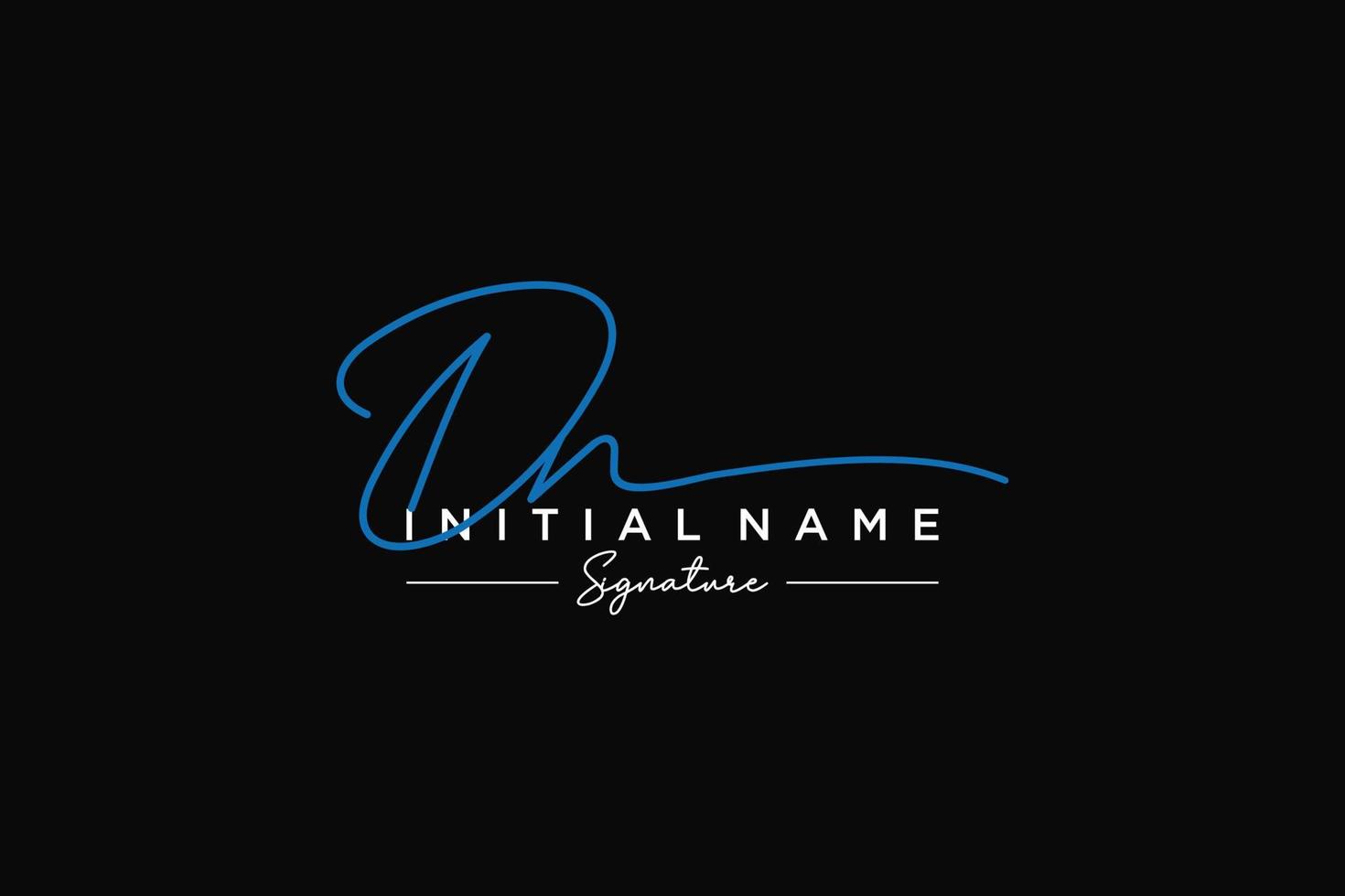 iniziale dn firma logo modello vettore. mano disegnato calligrafia lettering vettore illustrazione.