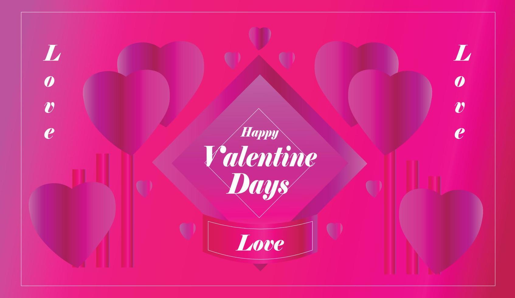 contento San Valentino giorno design illustrazione vettore