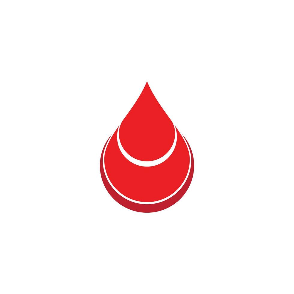 logo dell'illustrazione del sangue vettore