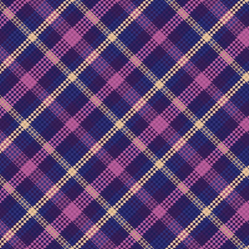 tartan plaid con notte colore modello. vettore