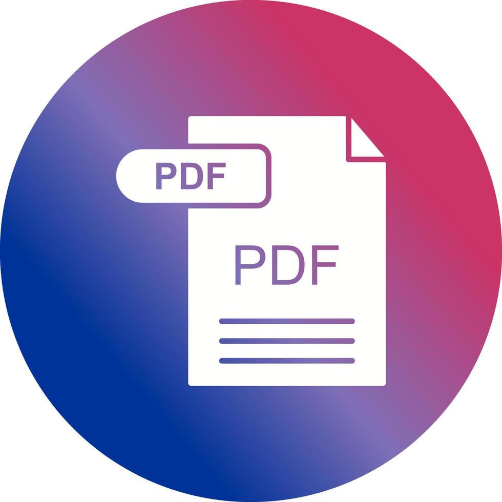 PDF vettore icona