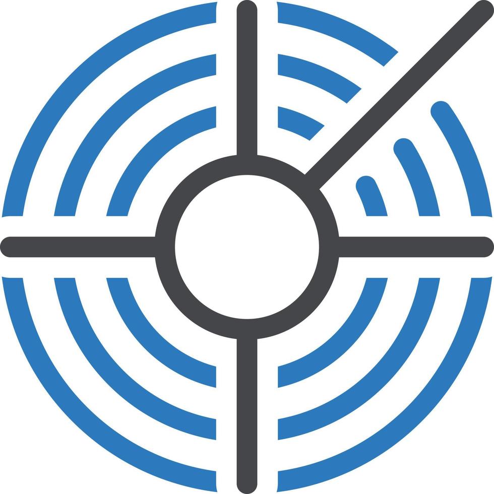 illustrazione vettoriale radar su uno sfondo simboli di qualità premium. icone vettoriali per il concetto e la progettazione grafica.