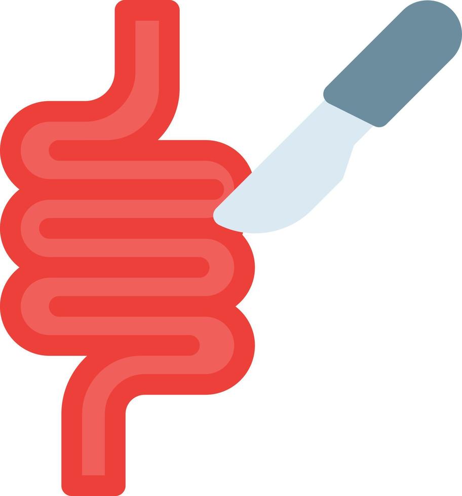 illustrazione vettoriale dell'intestino su uno sfondo. simboli di qualità premium. icone vettoriali per il concetto e la progettazione grafica.