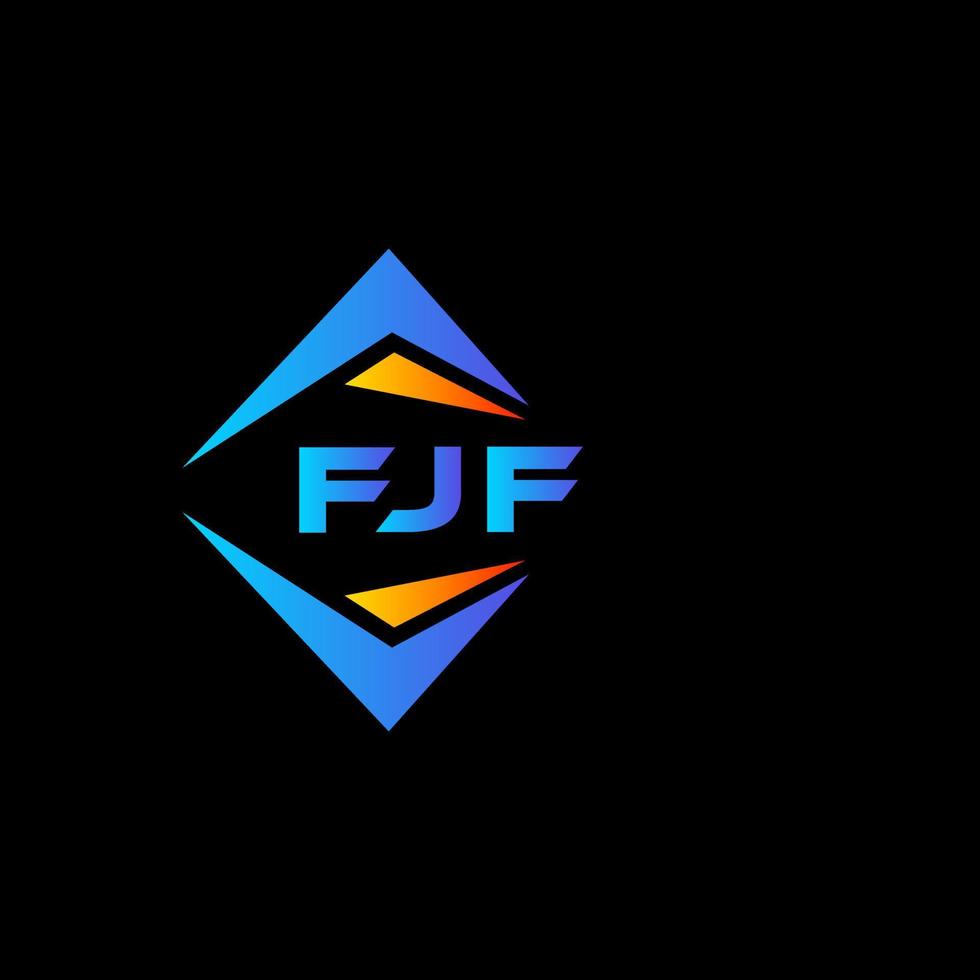 fjf astratto tecnologia logo design su bianca sfondo. fjf creativo iniziali lettera logo concetto. vettore