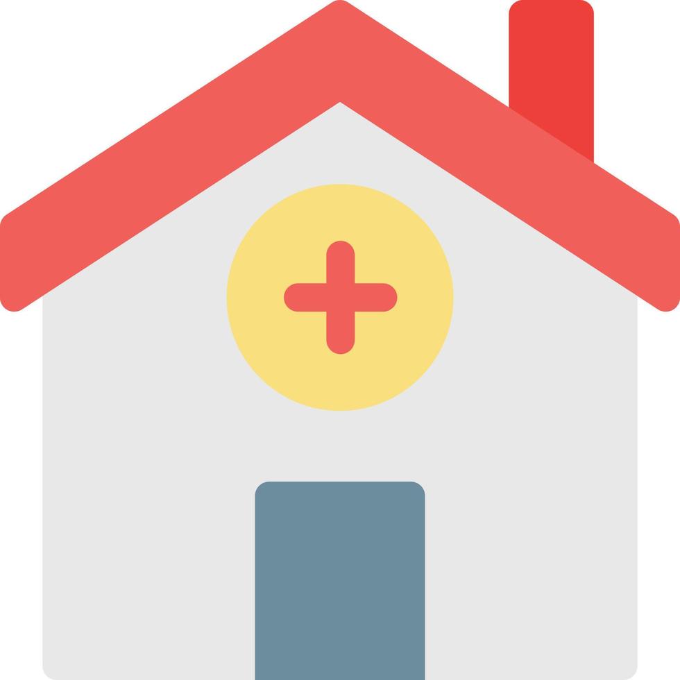 illustrazione vettoriale della casa medica su uno sfondo simboli di qualità premium. icone vettoriali per il concetto e la progettazione grafica.