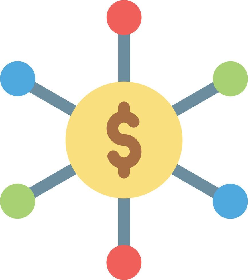 illustrazione vettoriale di connessione dollaro su uno sfondo. simboli di qualità premium. icone vettoriali per il concetto e la progettazione grafica.