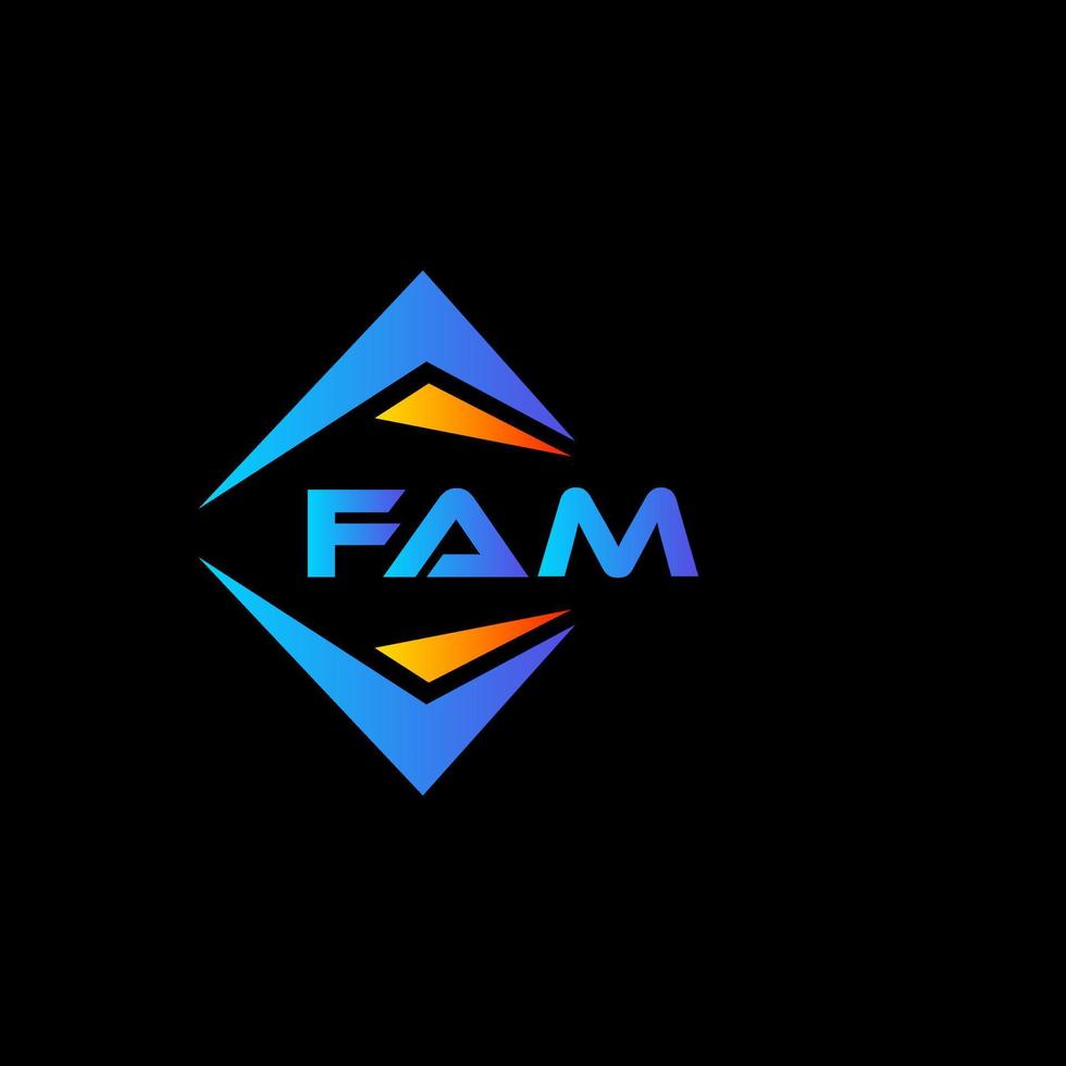 webfam astratto tecnologia logo design su bianca sfondo. fam creativo iniziali lettera logo concetto. vettore