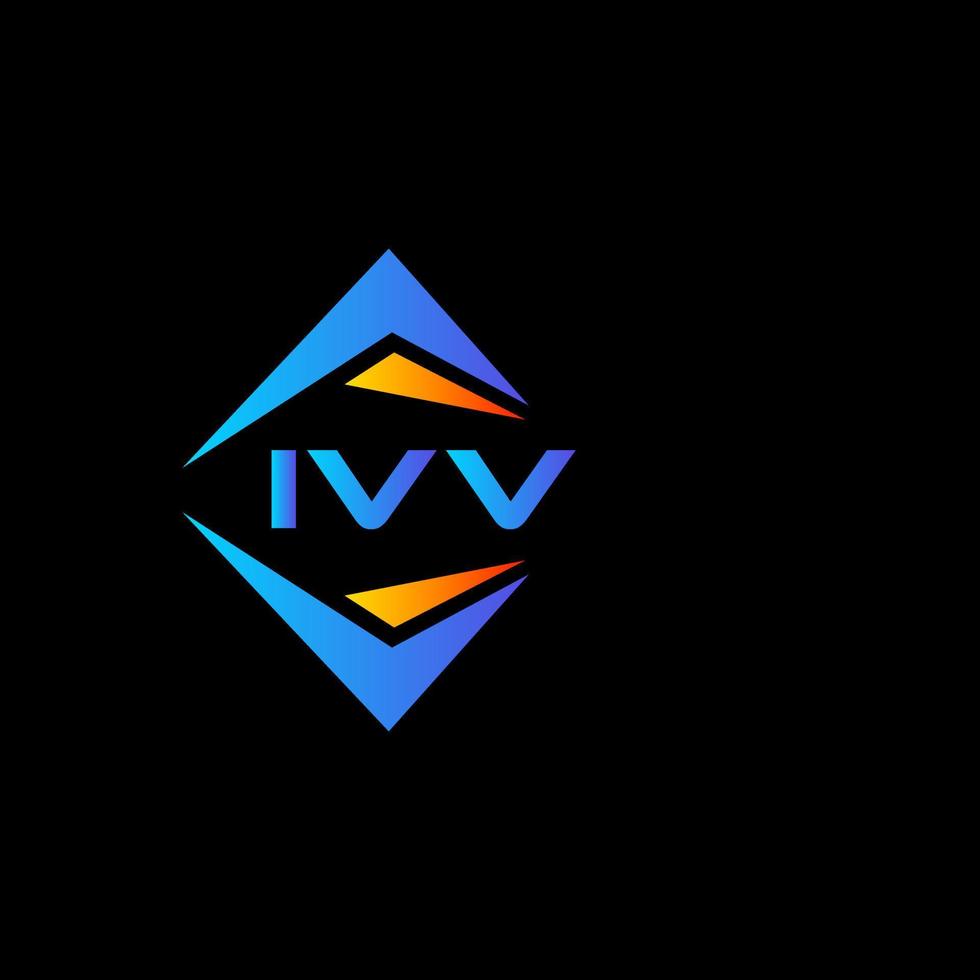 ivv astratto tecnologia logo design su bianca sfondo. ivv creativo iniziali lettera logo concetto. vettore