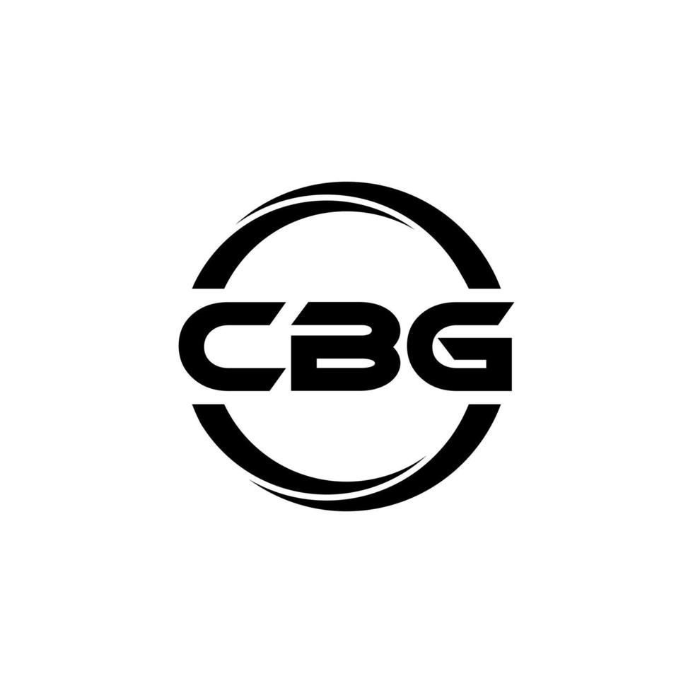 cbg lettera logo design nel illustrazione. vettore logo, calligrafia disegni per logo, manifesto, invito, eccetera.