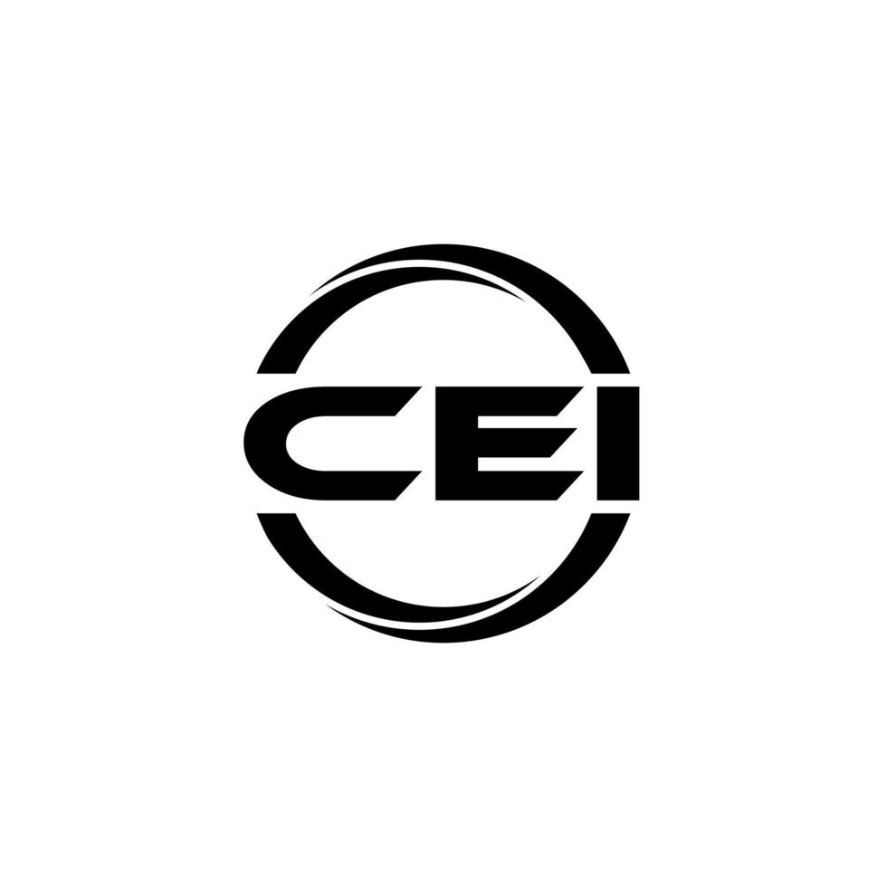 cei lettera logo design nel illustrazione. vettore logo, calligrafia disegni per logo, manifesto, invito, eccetera.