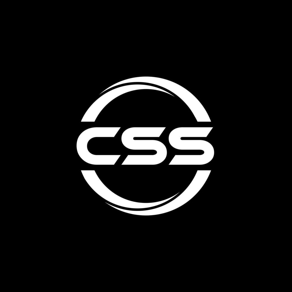 css lettera logo design nel illustrazione. vettore logo, calligrafia disegni per logo, manifesto, invito, eccetera.