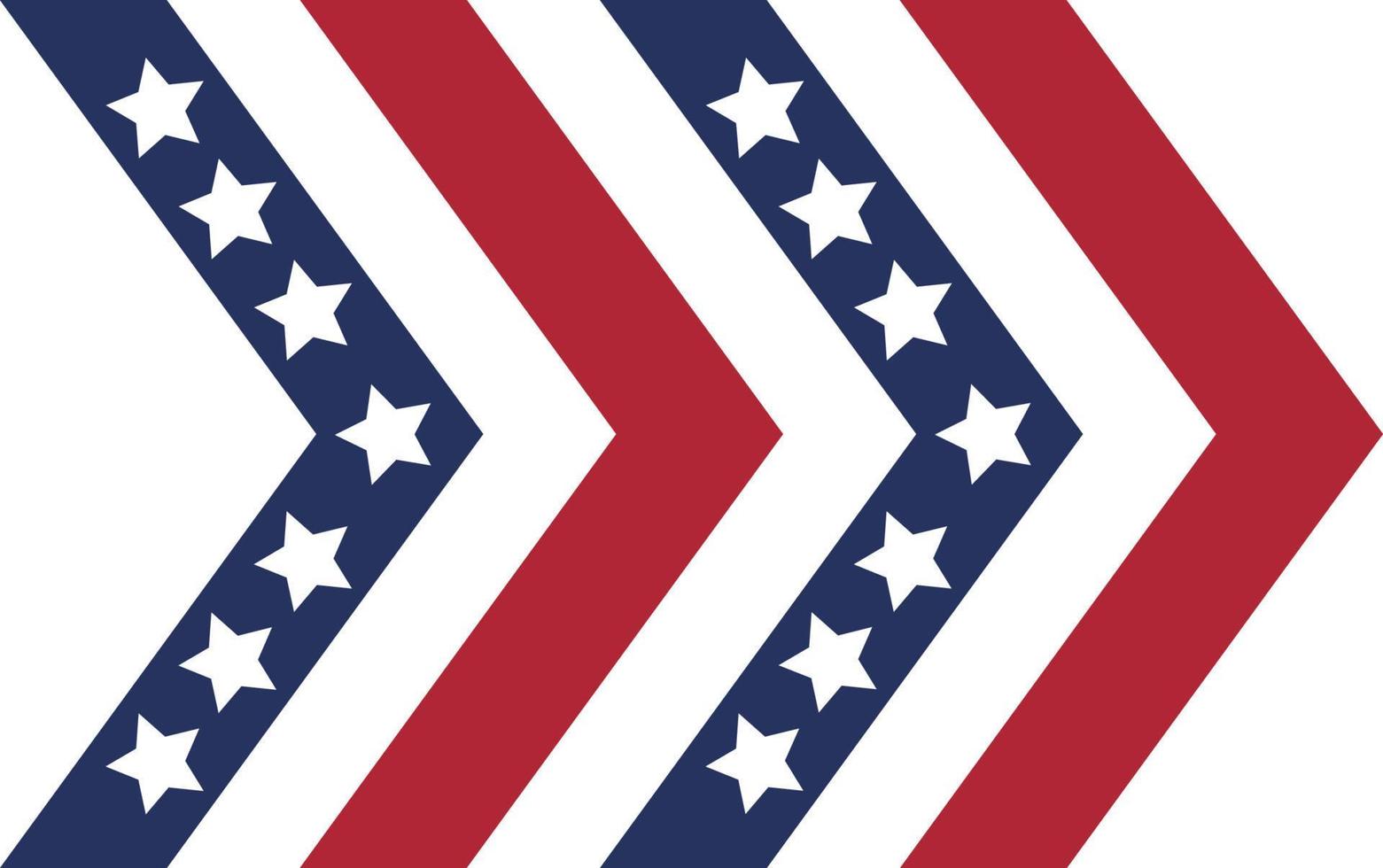 Stati Uniti d'America bandiera freccia, americano bandiera freccia, vettore