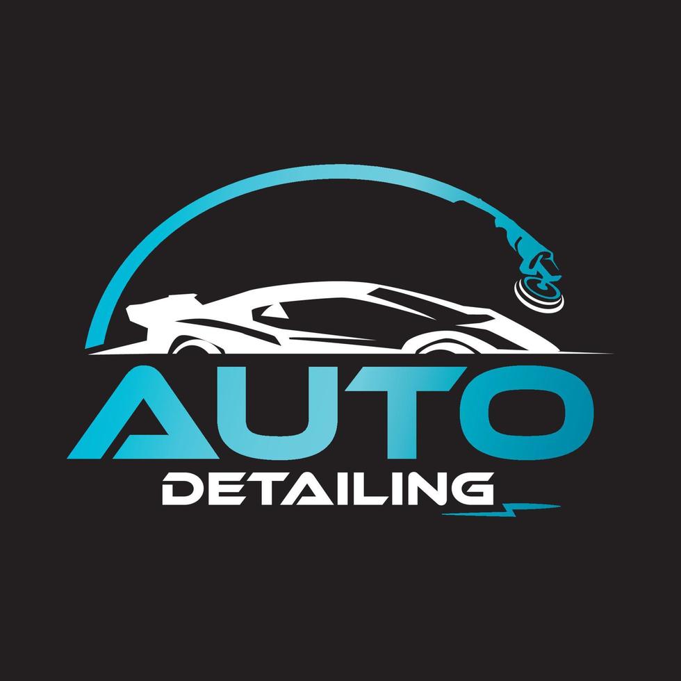 auto auto dettagliare servi logo design illustrazione modello vettore